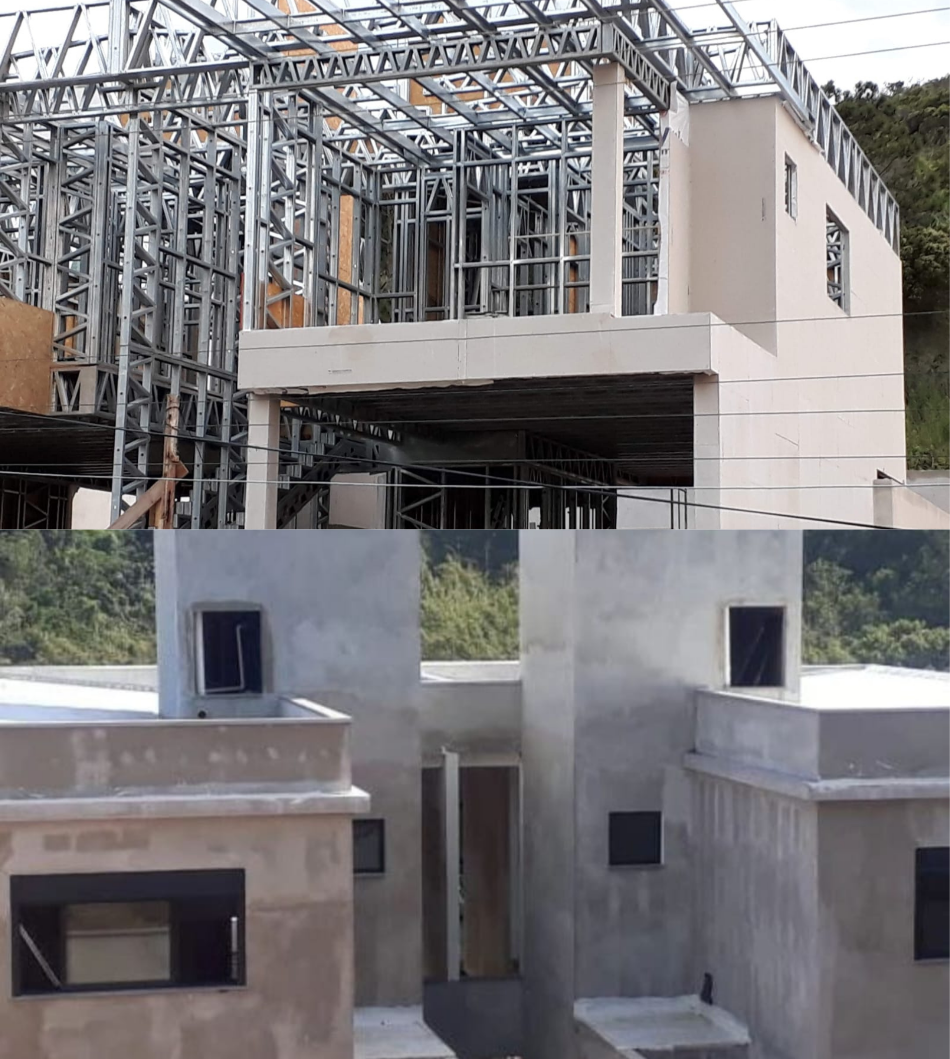 Casa de Aço - Estrutura e Acabamento